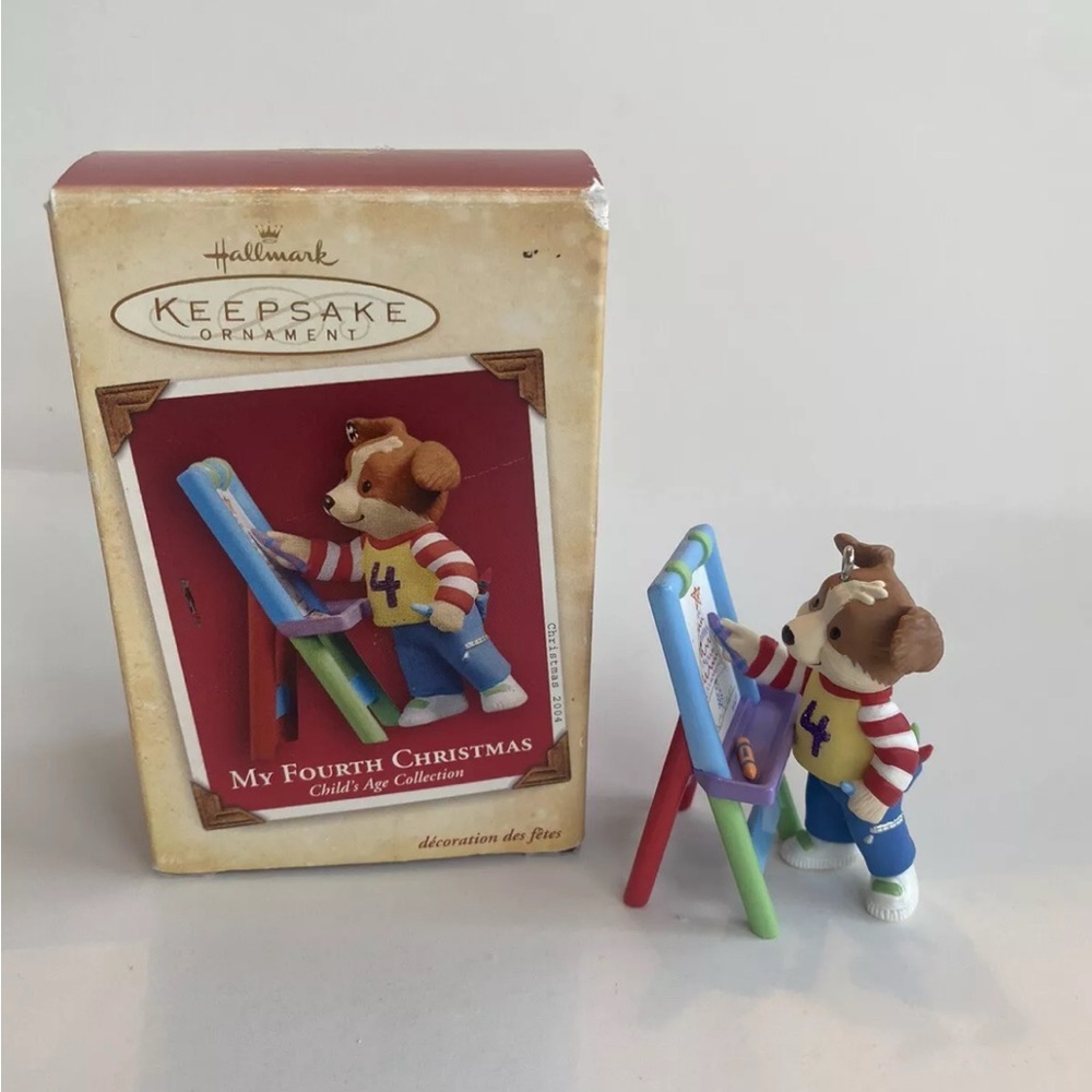 My Fourth Christmas  2004 Child's Age Hallmark Keepsake Ornament NIB